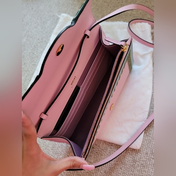 Versace La Medusa Two-Tone Leather Crossbody Bag NWT - Picture 8 of 15